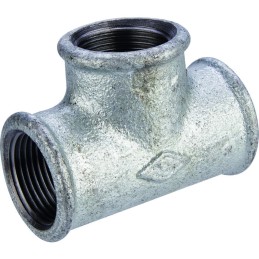 Té égal femelle 130 - Capvert - Fonte galvanisée
