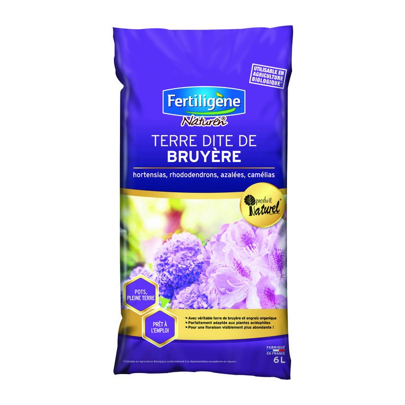 Terre dite de bruyère - Fertiligène - 6L