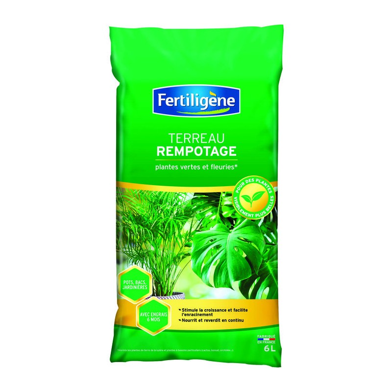 Terreau rempotage - 6L - Fertiligène