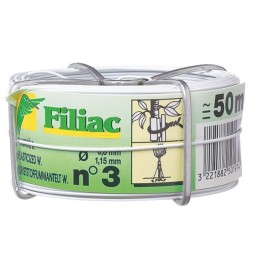 Fil galvanise plastifie