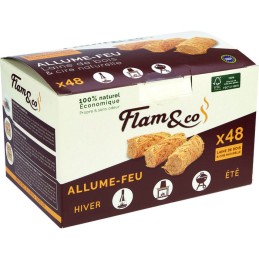 Allume-feu - 48 rouleaux 