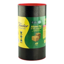 Cube allume feu bois compresse