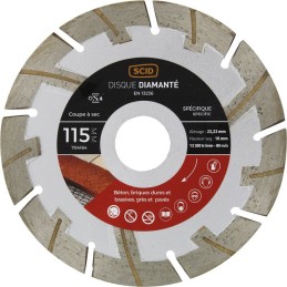 Disque professionnel materiaux durs et abrasifs