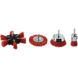 Brosse abrasive nylon pour perceuse