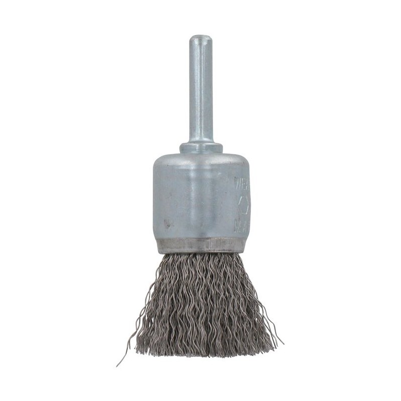 Brosse pinceau fils inox ondules