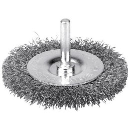 Brosse circulaire fils inox ondules