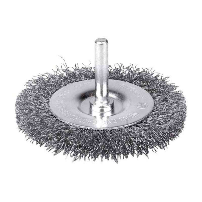 Brosse circulaire fils inox ondules