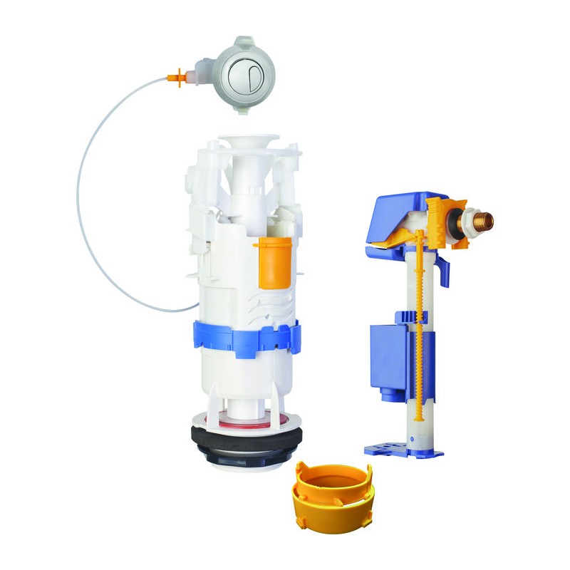 Mécanisme universel à câble et robinet flotteur hydraulique à remplissage différé - Regiplast