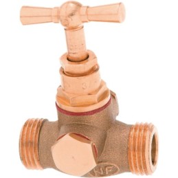 Robinet d'arret Male / Male avec purges
