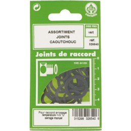 Joint caoutchouc pour l'arrosage Gripp - Assortiment de diamètres - Vendu par 14