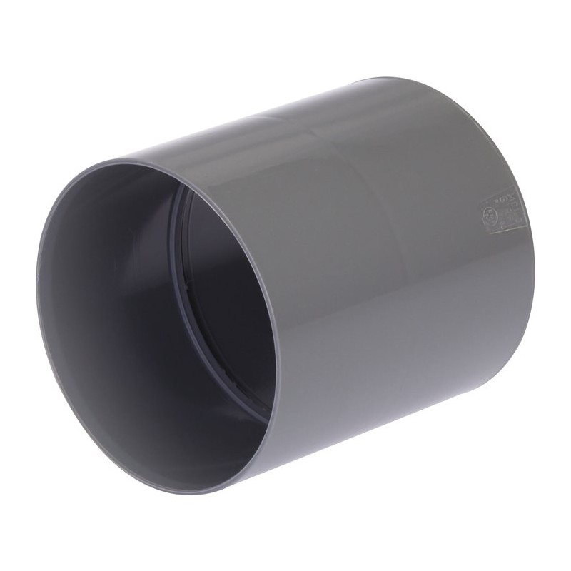 Manchon PVC avec butée intérieure F/F - Diamètre 40 mm