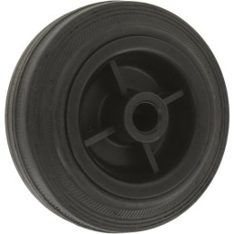 Roue a bandage caoutchouc Manutal noir