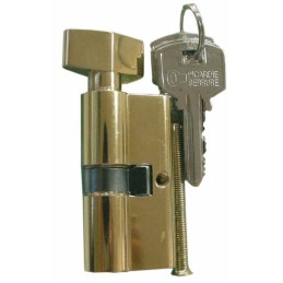 Cylindre de sureté double à bouton Carmine - Dimensions 30 x 30 mm