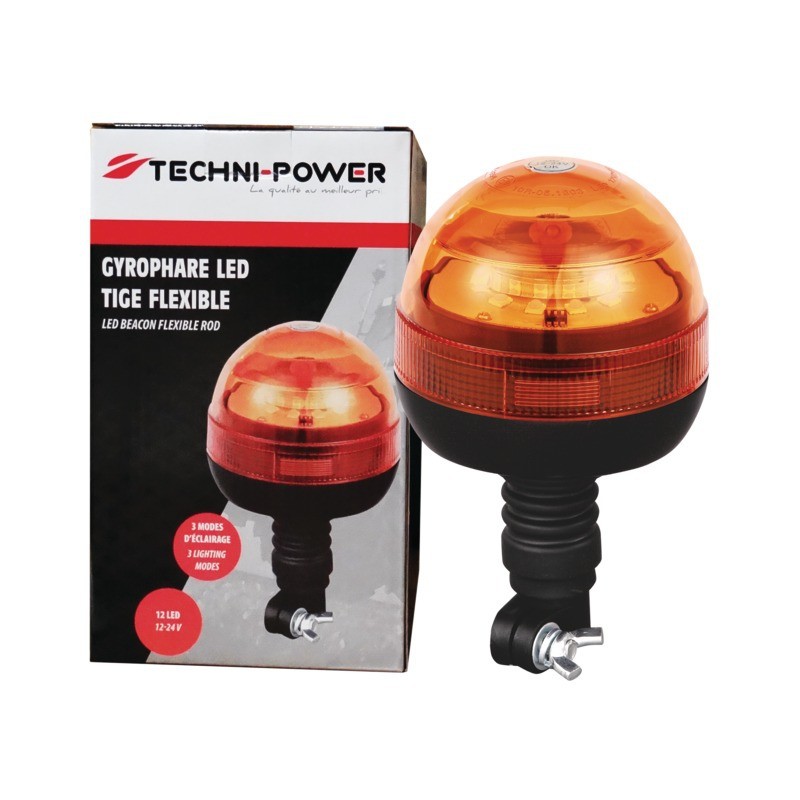 GYROPHARE LED 12/24V R65 FLEXIBLE TECHNI-POWER