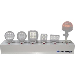 PRESENTOIR 220V PHARE DE TRAVAIL LED/GYROPHARE AGRI-POWER