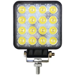 PHARE LED CARRE 12/24V 48W 2400LM ECLAIRAGE LARGE
