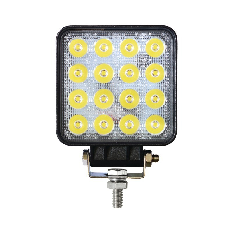 PHARE LED CARRE 12/24V 48W 2400LM ECLAIRAGE LARGE