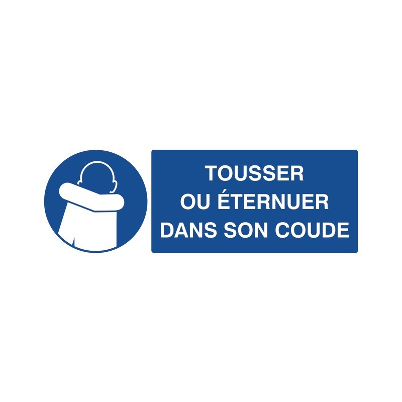 TOUSSER OU ETERNUER DANS SON COUDE/ADHESIF 330X120MM