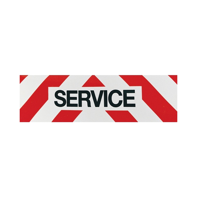 PANNEAU SERVICE REFLECHISSANT 50x15 ADHESIF
