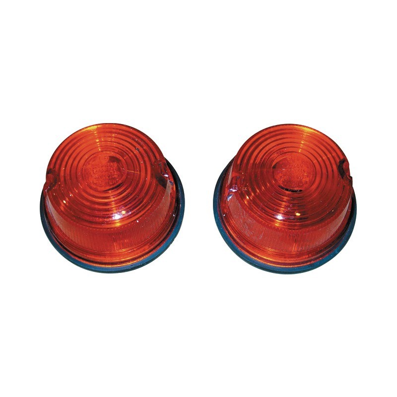 Catadioptre rond à visser, diamètre de 61mm, coloris orange - accessoire  remorque