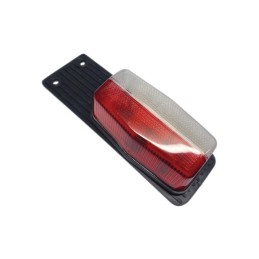 FEU DE GABARIT ROUGE/BLANC LANGUETTE PLASTIQUE