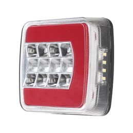 FEU ARRIERE GAUCHE CARRE 4 FONCTIONS LED 12-24V