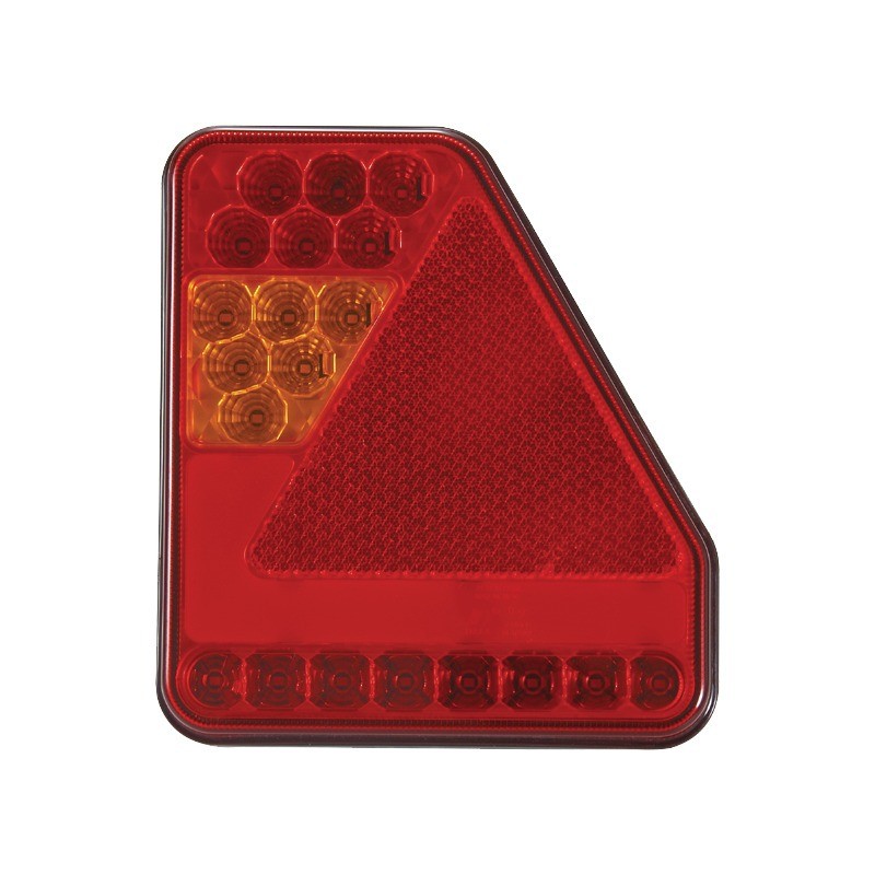 FEU ARRIERE GAUCHE TRIANGLE 5 FONCTIONS LED 12-24V