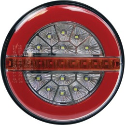 FEU ARRIERE ROND DYNAMIQUE 3 FONCTIONS LED 12-24V