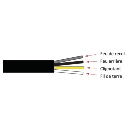 FEU ARRIERE ROND DYNAMIQUE 3 FONCTIONS LED 12-24V