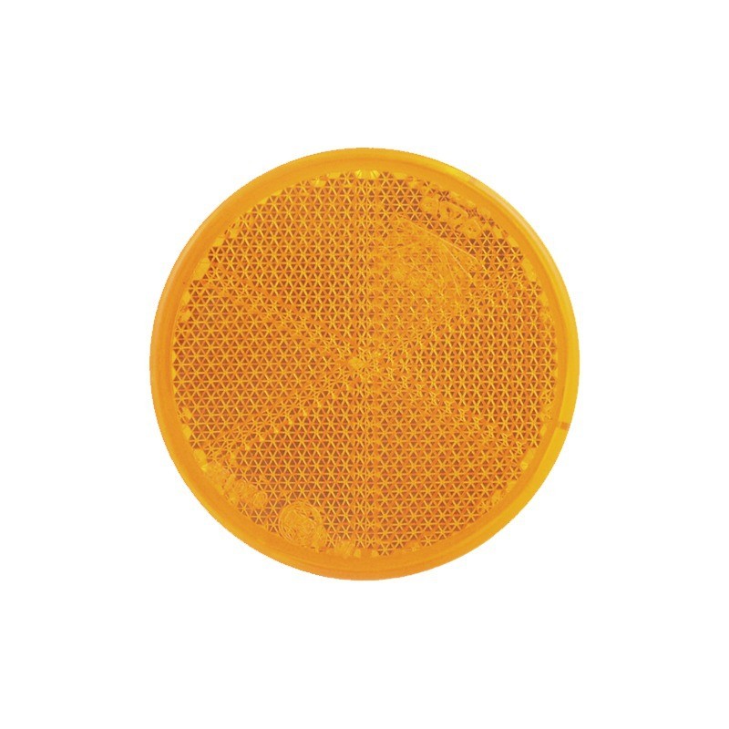 CATADIOPTRE ROND DIAMETRE 60 ADHESIF ORANGE