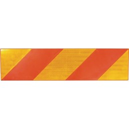 PLAQUE REFLECHISSANTE 565X196 POUR REMORQUE JEU DE 2