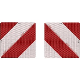 PLAQUE ALUMINIUM 282X282 NORME ECE70 CLASSE 5 JEU DE 2