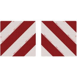 PLAQUE ALUMINIUM 423X423 NORME ECE70 CLASSE 5 JEU DE 2