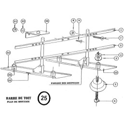 KIT FIXATION MAGNETIQUE POUR PANNEAU 1200X400 + SANGLE