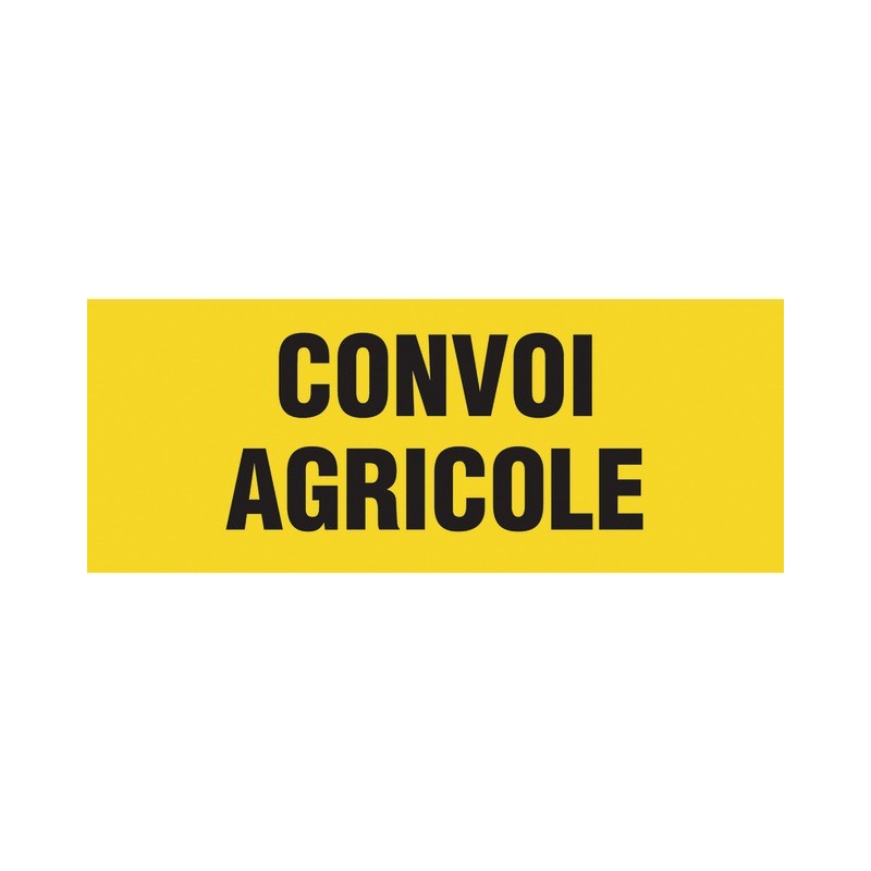 PANNEAU CONVOI AGRICOLE CL2 1200x400 MM ADHESIF