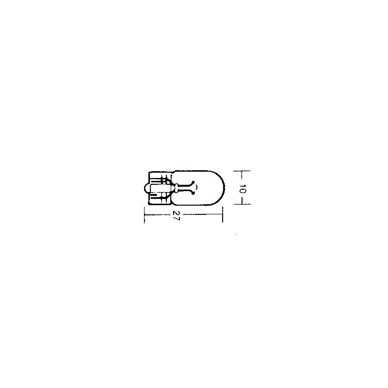 AMPOULES TEMOIN W 5W 24V 10MM (BOITE DE 10)