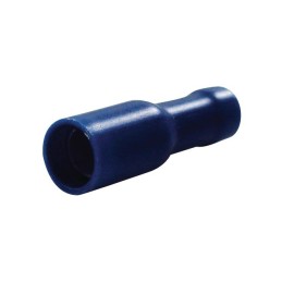 Sachet 100 cosses rondes 4 mm femelle bleu