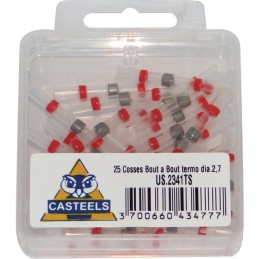 COSSE RETRAC D2,7MM POUR CABLE 0,5 A 1MM² BOÎTE DE 25