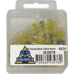 COSSE RETRACTABLE 6MM POUR CABLE 2,5 A 6MM² BOITE DE 25