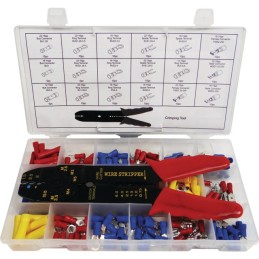 COFFRET 175 COSSES PRE-ISOLEES AVEC 1 PINCE A SERTIR TECHNI-POWER