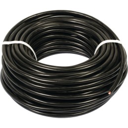 Mètre de fil noir 2x1.5 mm² par 50m