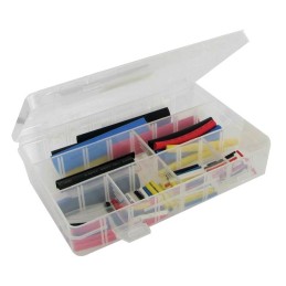 Coffret 127 manchons thermorétractables couleur diamètre 1,6 à 12,7 mm longueur 35 à 100 mm