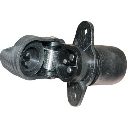 Socle 3 plots fixe 2 trous 3 plots ronds males