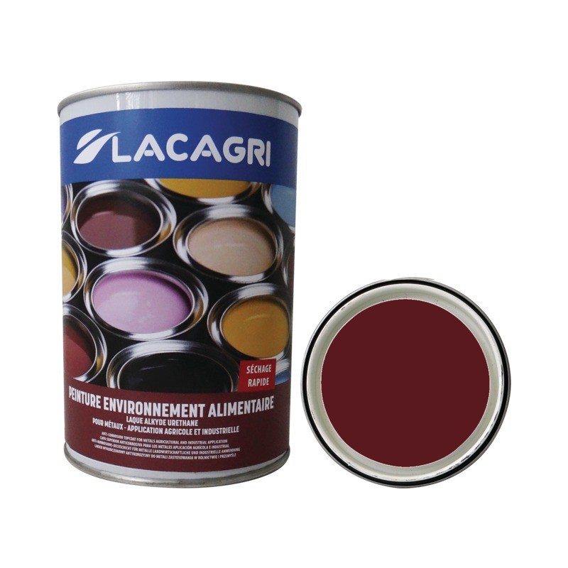 Peinture alimentaire rouge lie de vin ral 3005 pot de 0,8l