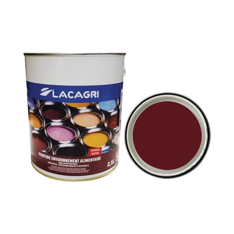 PEINTURE ALKYDE URETHANE LIE DE VIN POT 2,5Kg