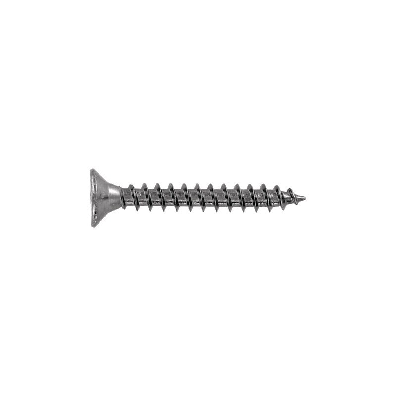 Vis agglomère tête fraisée pozi 4x30 mm inox A2 (par 200)