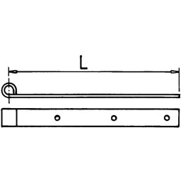 Penture forte longueur 1000 mm Bichro