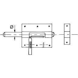 VERROU BOX PORTE-CADENAS DIAMETRE 16 ZINGUÉ