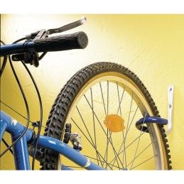 Crochet vélo acier zingué diamètre 16 mm gainé antigriffe