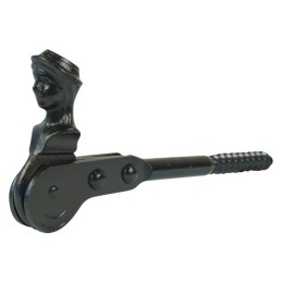 Arrêt tête bergère à vis cata. noir longueur 135 mm